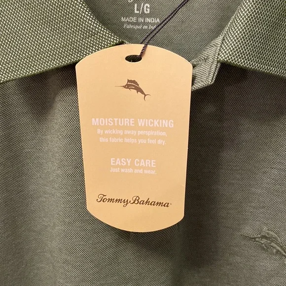 Tommy Bahama Paradiso Cove “Wild Clover” green men’s polo - size L - Picture 7 of 7